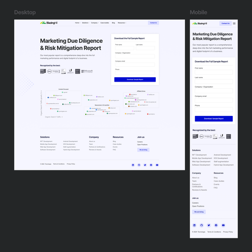 Landing page design contest entry by Viacheslav555
