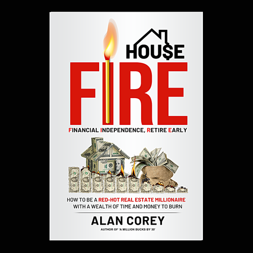 Eye-catching BOOK COVER with REAL ESTATE and EARLY RETIREMENT focus Design by Nat Pearl Designs