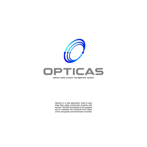 Logo for a web application to manage fiber cable construction projects Design by Insan_M