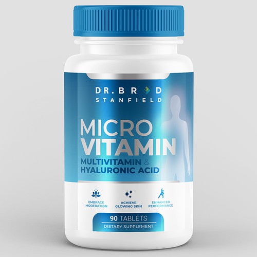 We Need a Vibrant and Scientifically-Inspired Label Design for MicroVitamin Design by Poroyo