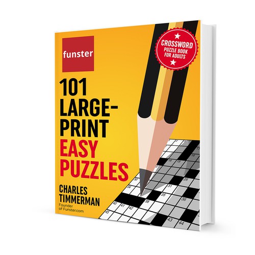 Design a crossword puzzle book cover for a best selling author Book