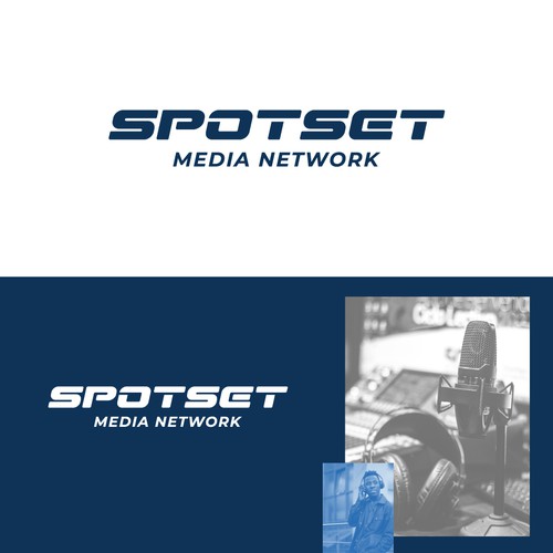 "The Next Wave: Spotset Media Network" winning Logo design