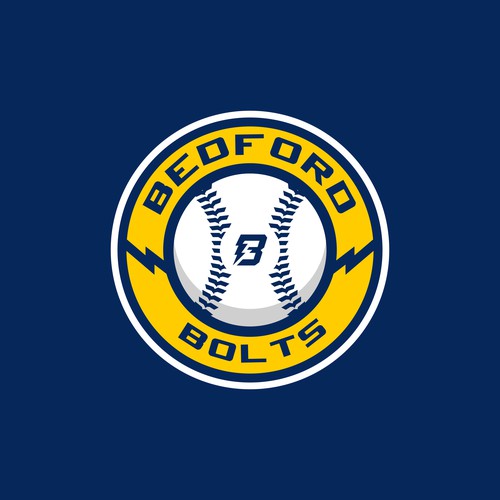 Team logo for the Bedford Bolts girls softball team Design by Karisdesigns