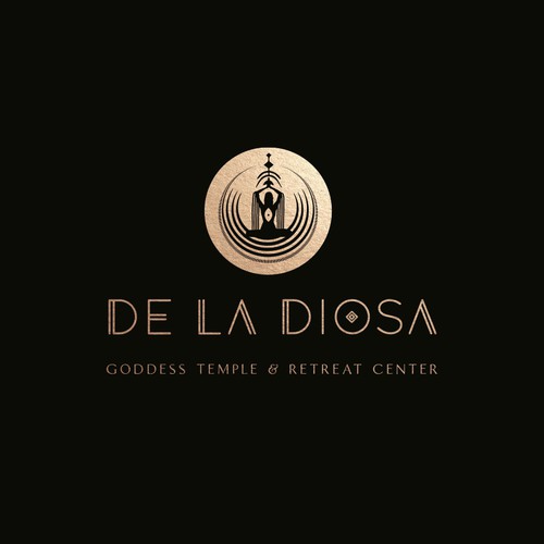 De la Diosa - Goddess Temple and Retreat Center Logo Design by Sauriêl Creative