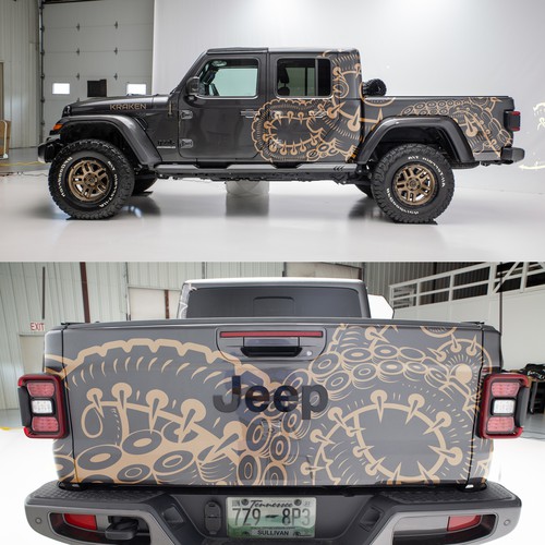 Jeep Gladiator "Kraken" Wrap Design by ChrisTar®