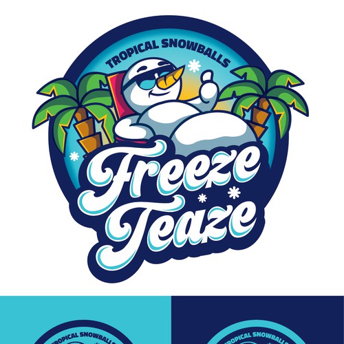 "Freeze Teaze Tropical Snowballs" Design by 3AM3I