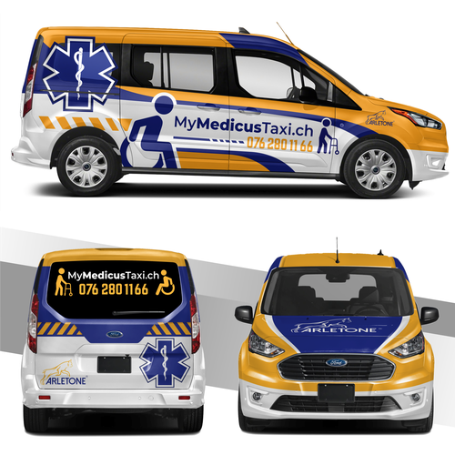 Mymedicustaxi.ch / ambulance, Car, truck or van wrap contest