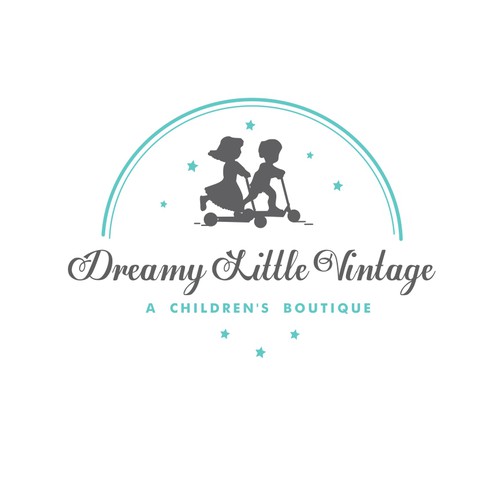 Design a "dreamy" logo for a brand new children's vintage clothing boutique Diseño de meryofttheangels77