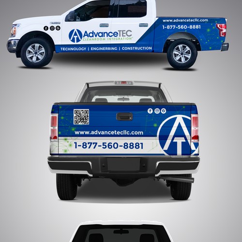 Design a Cutting-Edge, Classy Truck Wrap for AdvanceTEC – Highlighting Innovative Technology Design by Bittu2015