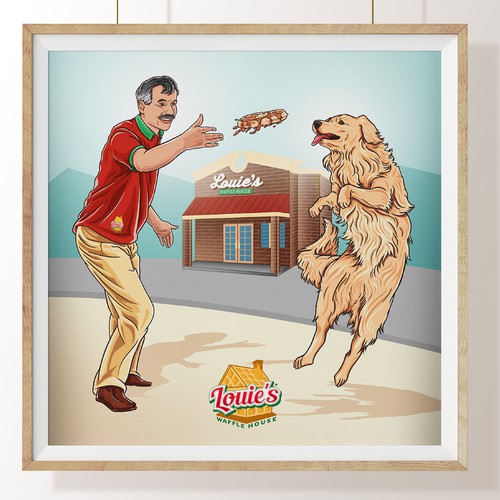 Illustrate My Dad and Dog Design por Sanoja DSG