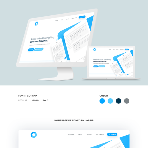 Codecourse needs an awesome new homepage Design by ABRIR