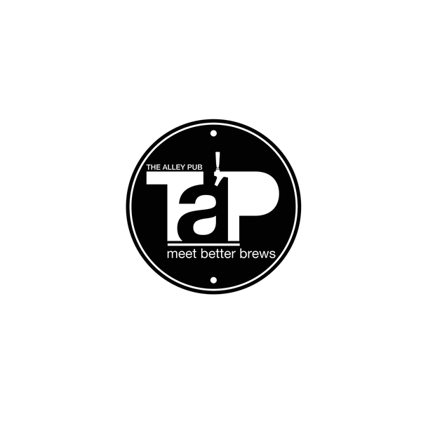 Typography logo for craft beer bar