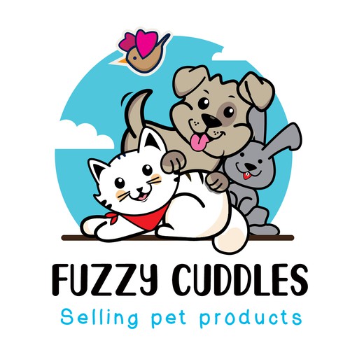 Fuzzy Cuddles Pets Logo Design by sikandar@99