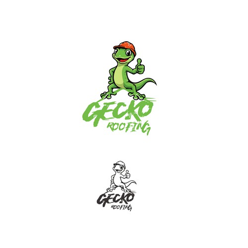 Bright, Colorful, Fun, Logo & Brand Kit For GECKO ROOFING Design by Leon__art
