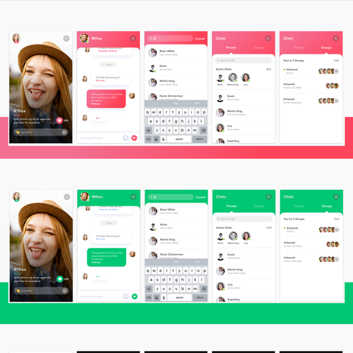 User friendly chat app Design by Nikhil.Y