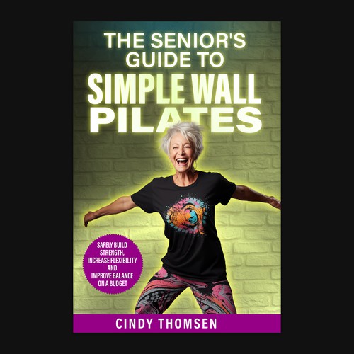 Design an energetic ebook cover, appealing to 60 year old women who want to start Wall Pilates Réalisé par Designer Group