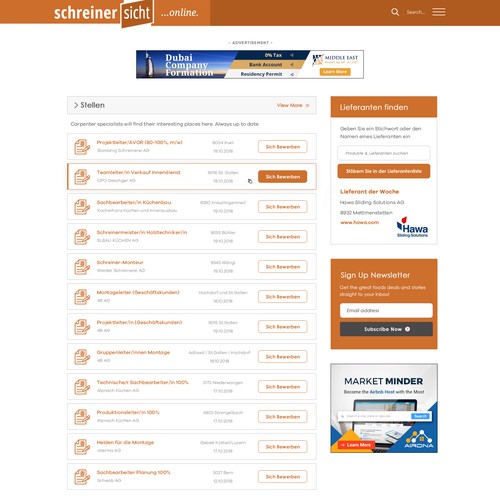 Web page design contest entry by OMGuys™