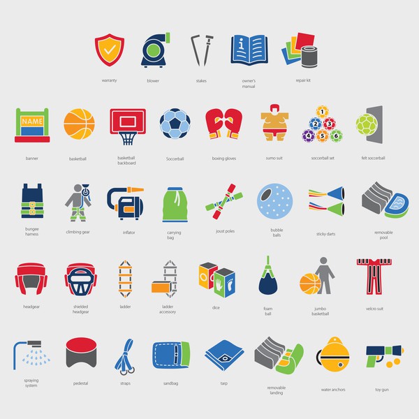 Icons for Magic Jump Website