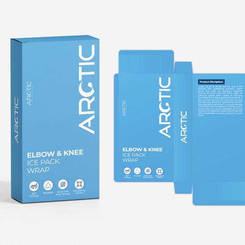 Package Design for Cold Compression Ice Sleeve Design by Manthanshah