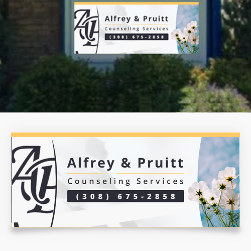 We Need a Professional Street-Facing Sign for Our New Counseling Location Design by ed's_scenery