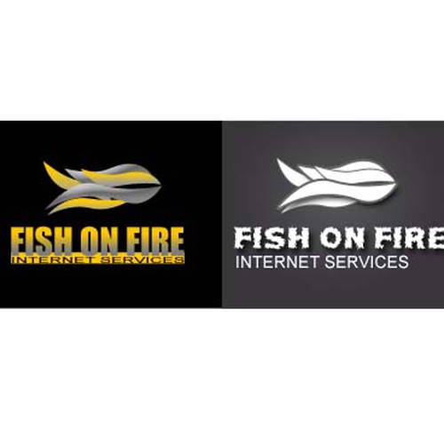 Fish on Fire - Internet Services Logo Design by Abdul Ahad