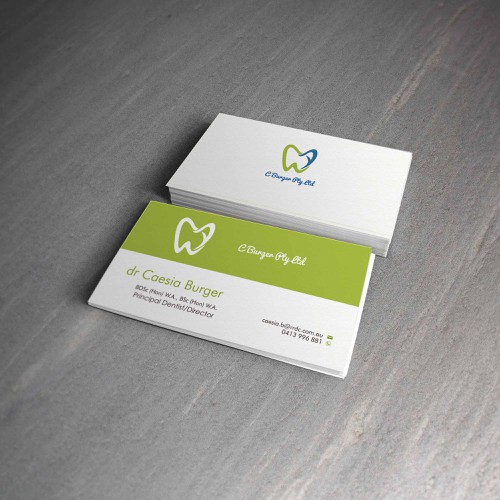 grintdeverauxさんのcreate professional cards for our dental businessデザイン