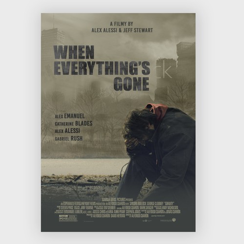 When Everything's Gone Movie Poster Design Design by norbertTOTH