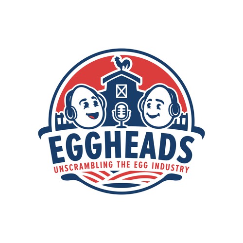 Design a creative Podcast Cover logo for an agriculture audience who loves everything EGGS! Design by brint'X