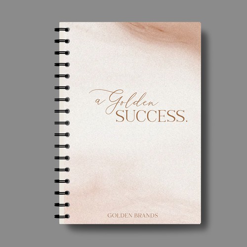 Inspirational Notebook Design for Networking Events for Business Owners Diseño de Kateryna Loreli