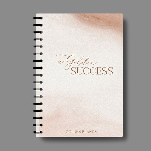 Inspirational Notebook Design for Networking Events for Business Owners Design by Kateryna Loreli