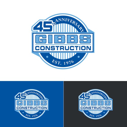 Modern & Creative Logo for our Construction Company 45th Anniversary Design by Grapìkal