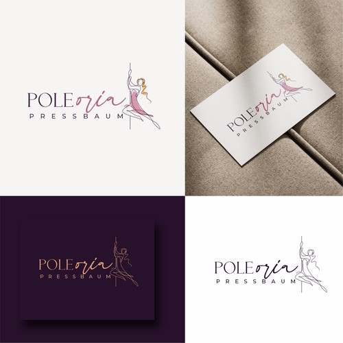 "Stilvolles Logo für ein Poledance Studio das Frauen anspricht" winning Logo & brand identity pack