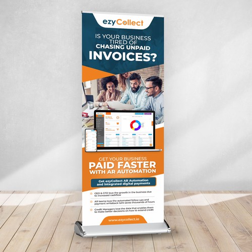 B2B Saas Pull Up Banner for Trade Show Design by Dzhafir