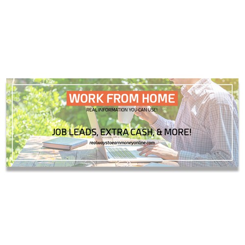 Create a Facebook Cover For a Work From Home site Facebook cover