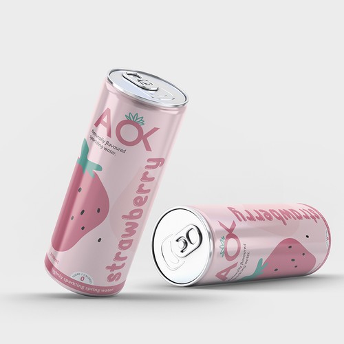 Flavoured sparkling water packaging design Design by Moi_Designers