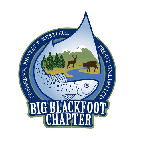 New logo for a local Trout Unlimited chapter Logo design contest