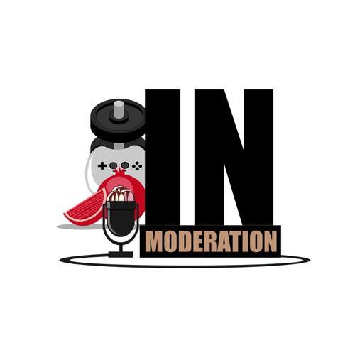 Update a logo for a fun health based podcast - In Moderation Design by Radiant1976