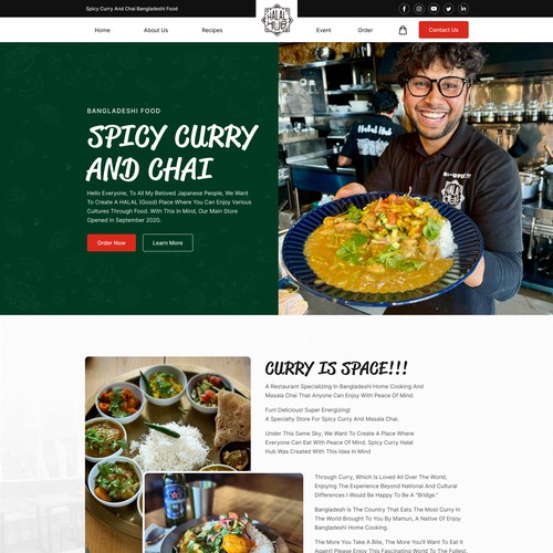Web page design contest entry by FuturisticBug