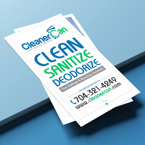 Design a Promotional Flyer for Our Trash Can Cleaning Business Design by Tanny Dew ❤︎