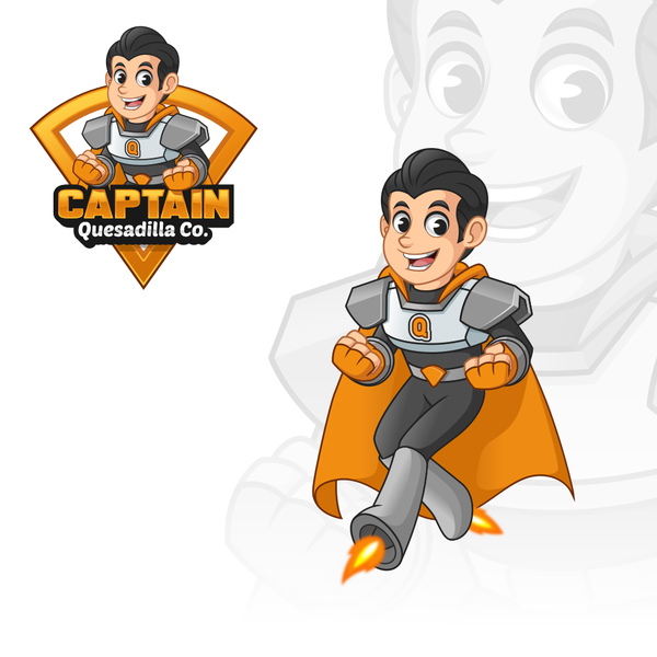 Mascot Design for Captain Quesadilla Co. 