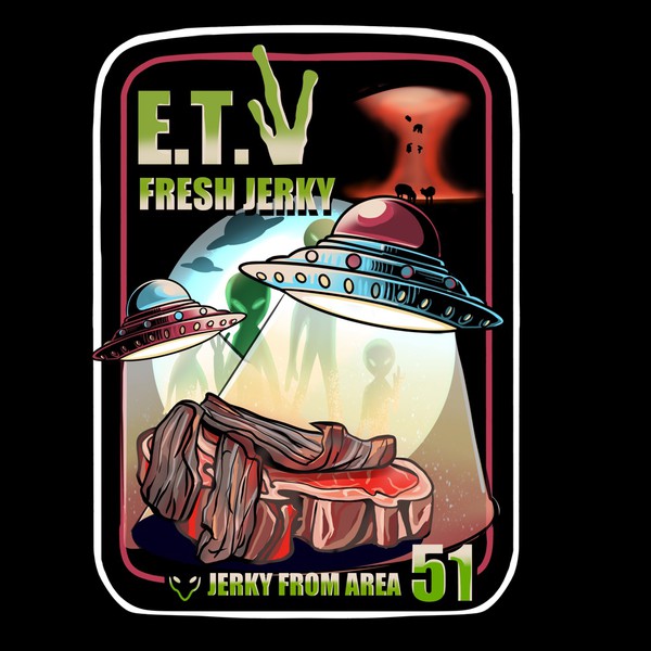 STICKER DESIGN FOR ET FRESH JERKY