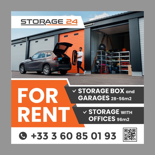 Creative banner design for a storage company Design by dezignedge*