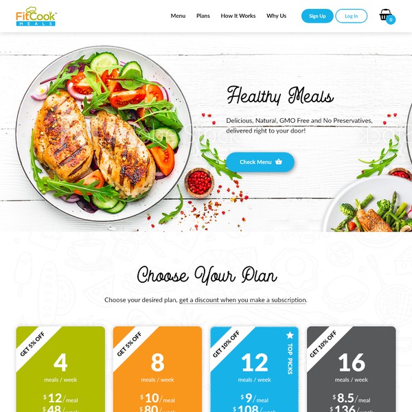 Meal Prep Company Web design