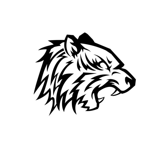 ➤ TIGER HEAD LOGO (Black) Design by Nandasinda