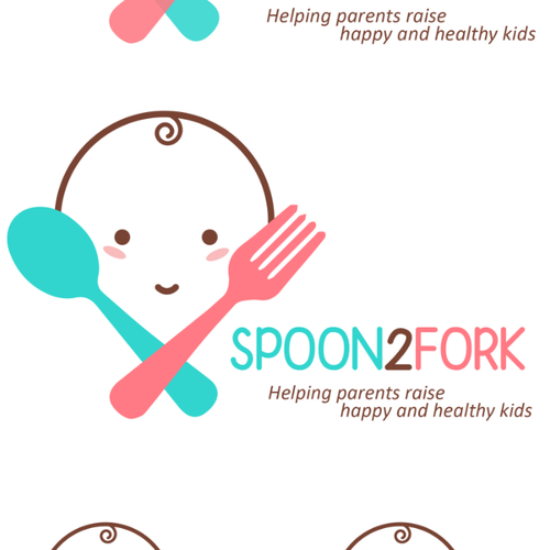 Design baby to toddler cooking class logo for Spoon 2 Fork Design by creativity_ ✅