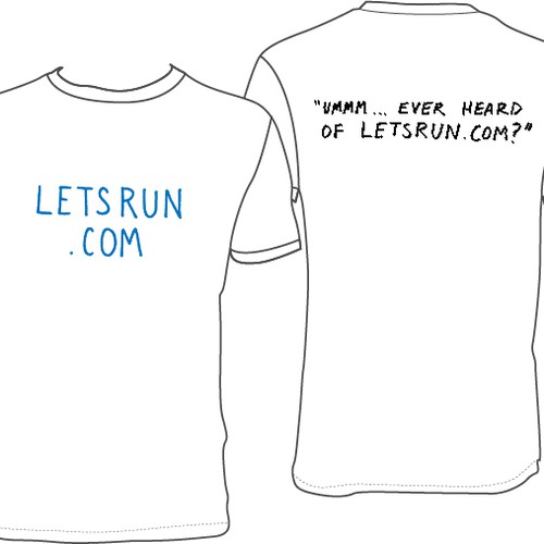 LetsRun.com Tshirt Design Contest Design by IanJustin