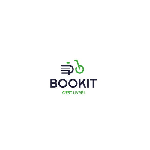 Design di BOOKIT Genève, c'est livré! Livres en ligne livré à vélo! di vurt™