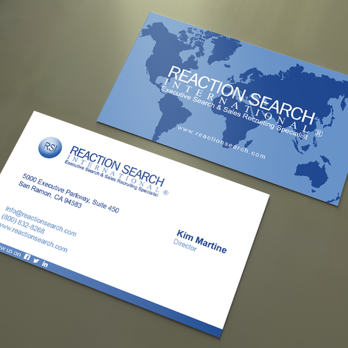 Design Create a new Business Card design for an Executive Search Company por An'