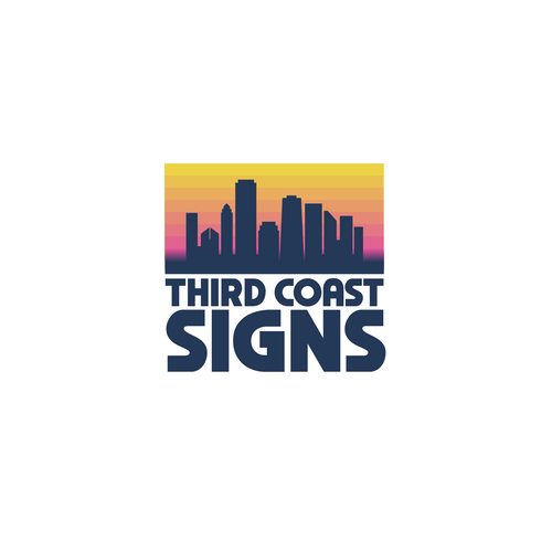 New vibrant business logo and branding for a sign making company serving Chicago Design by NinjaMouse™