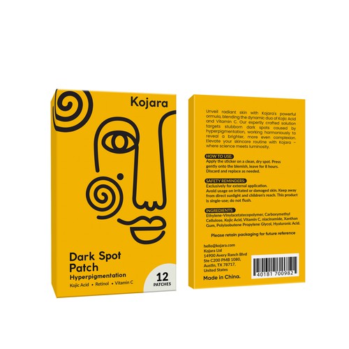 DARK SPOT PATCH PACKAGING Design by Rajith Shantha
